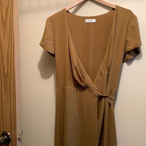 Aritzia slit wrap dress (size M)